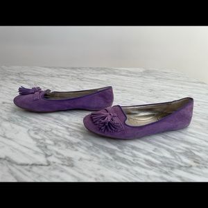 Coach purple flats